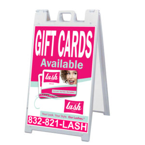 Signicade A-Frame with 24" x 36" Vinyl Graphics
