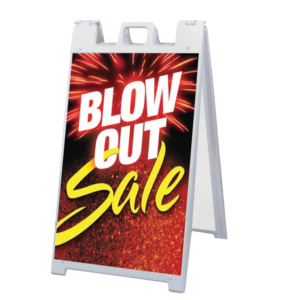 Signicade A-frame sign w/Coroplast inserts