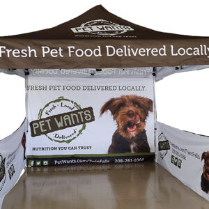 CUSTOM FRESH PET FOOD TENT