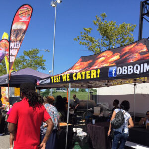CUSTOM DYVINE BBQ CATERING TENT
