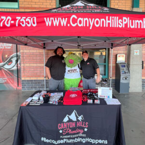 PLUMBING CUSTOM TENT AND TABLE COVER CANYON HILLS