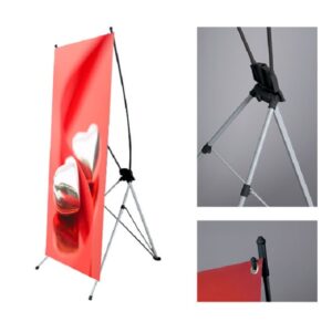 CUSTOM X STAND BANNER SET UP