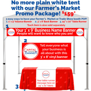 Farmer's Market Tents Promo Package
