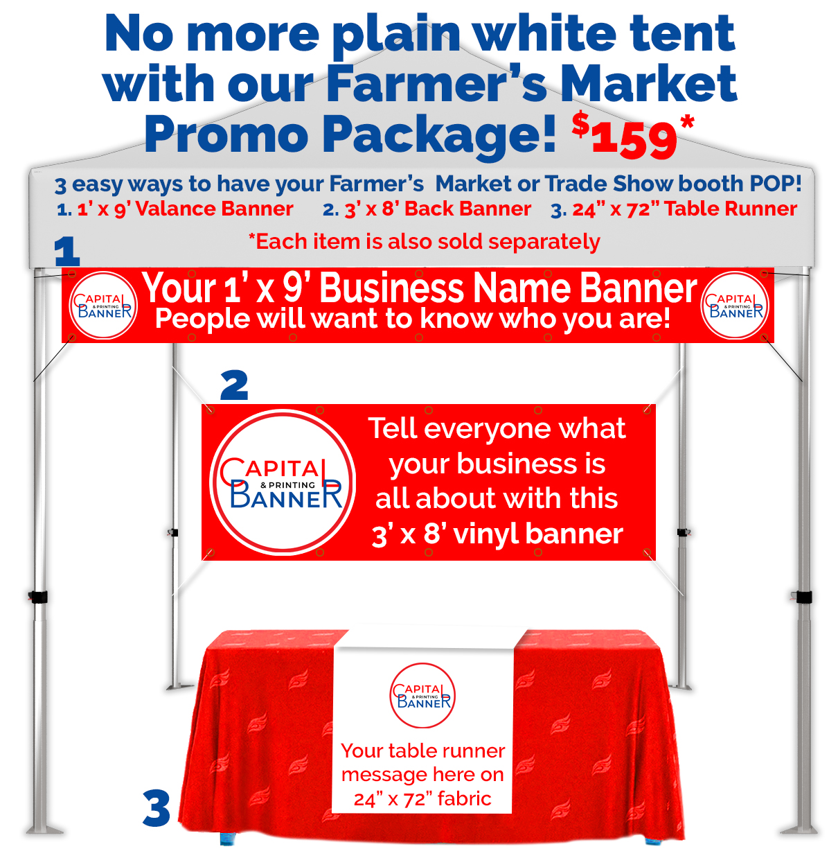 Custom Tent Canopy Valance Banner - Image 2