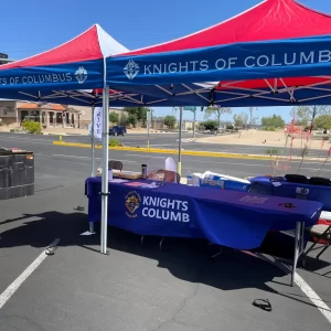 Custom Catholic Church KOC Canopy Tents