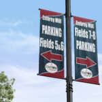 Custom Parks and Rec Field Pole Banners