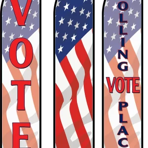 ELECTION FLAGS VOTE AND POLLING